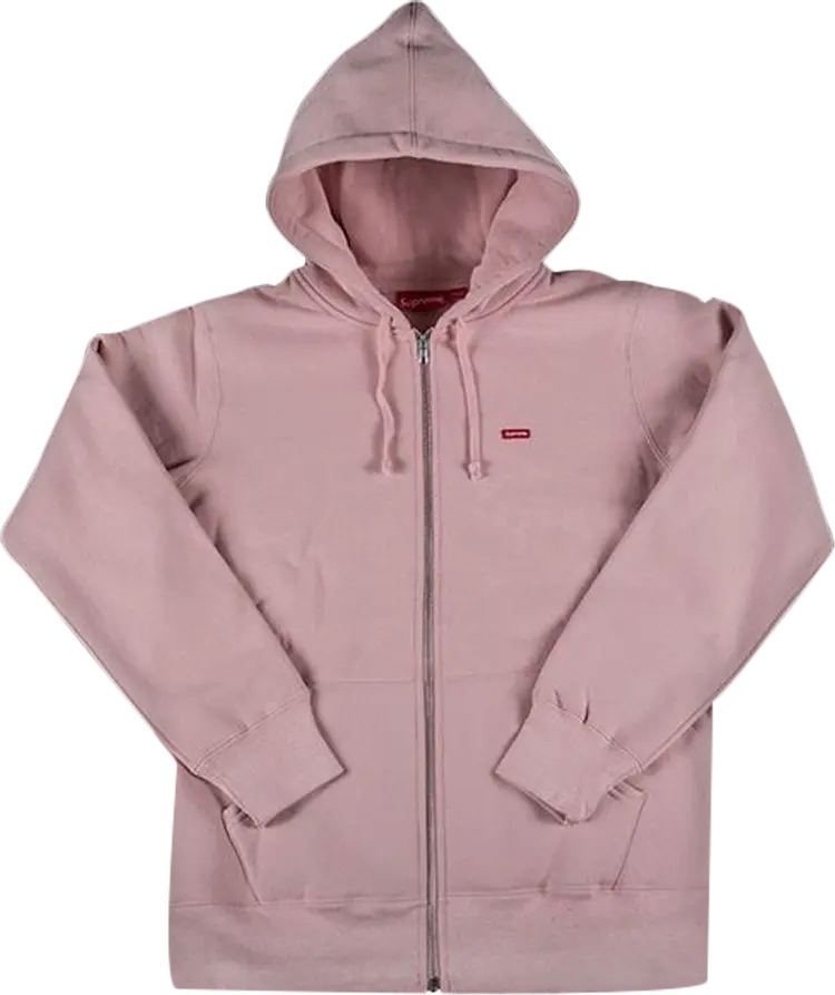

Толстовка Supreme Small Box Zip Up Sweatshirt 'Pale Pink', розовый