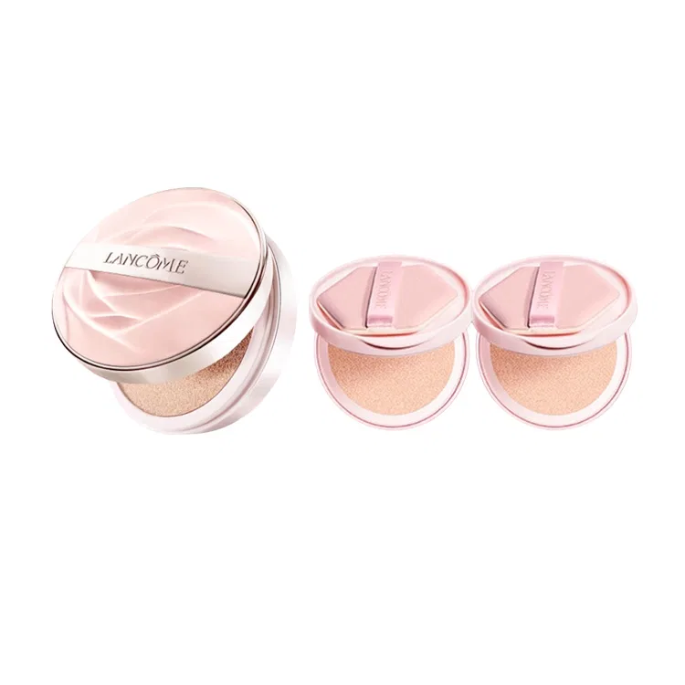 Женский набор для макияжа с тональной основой Air Cushion LANCOME, W10 Yellow Undertone, 4 г + сменный блок 4 г — фото 4