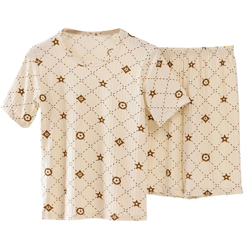 Детский комплект пижам Unisex Cotton Gene, Beige Yellow Graphic