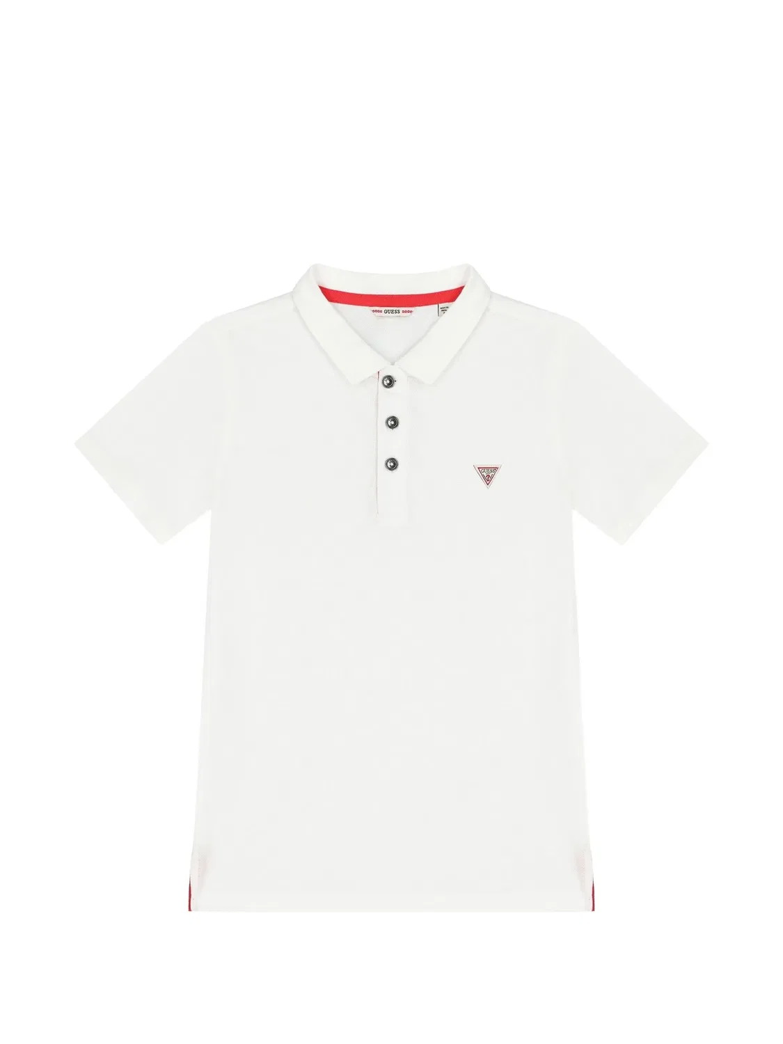 Поло с нашивкой в виде логотипа Guess Kids, белый