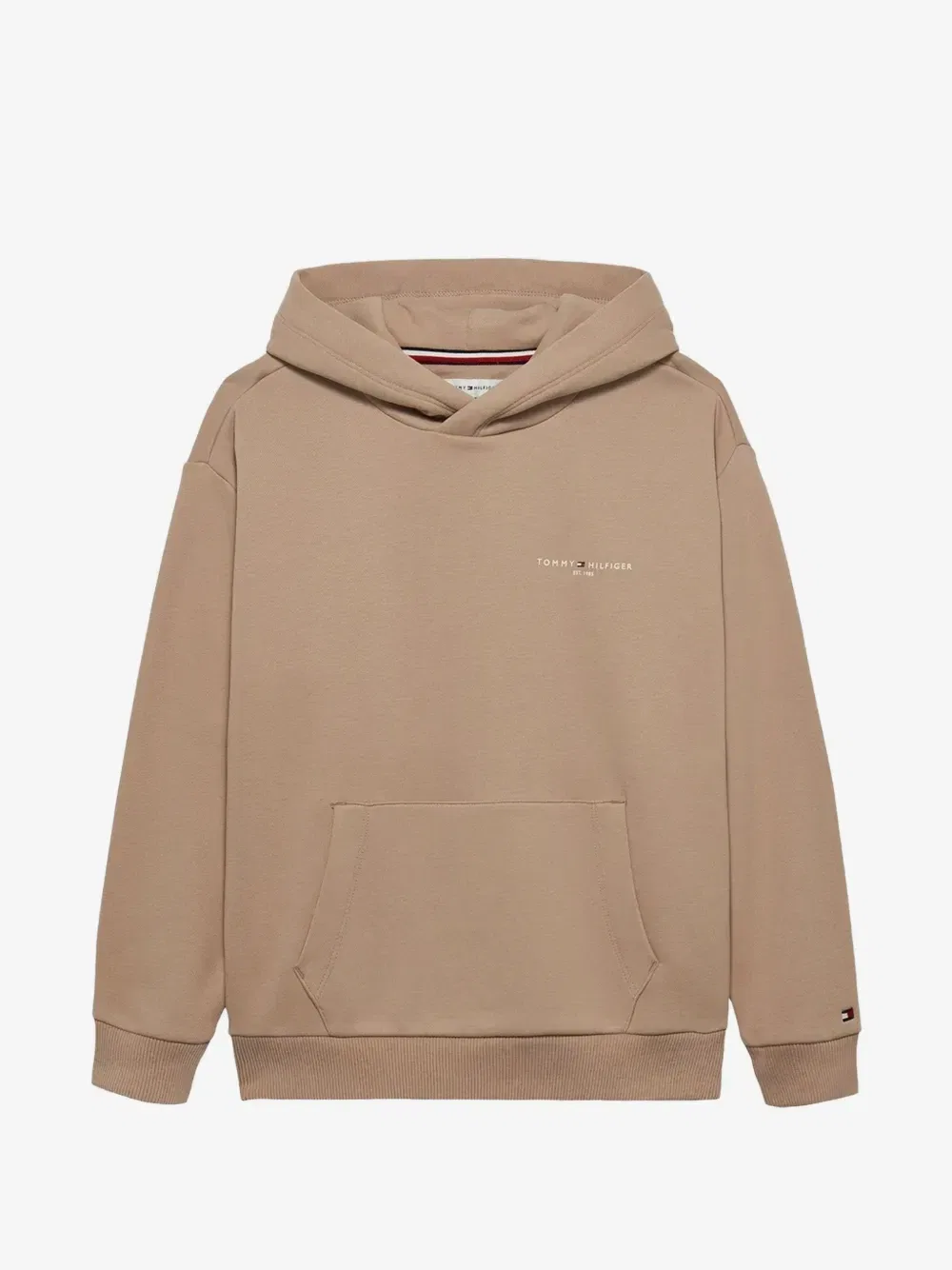 Худи с логотипом Tommy Hilfiger Junior, бежевый