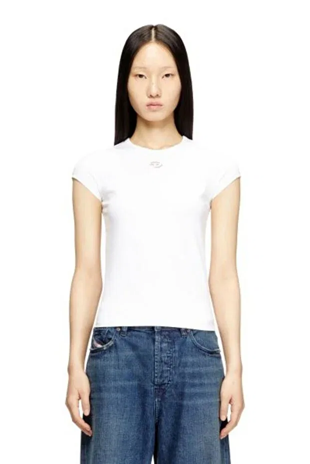 Женская футболка джинсовая Diesel, White
