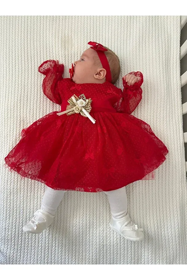Детский комплект одежды для новорожденных с длинным рукавом Pileki Baby, Red