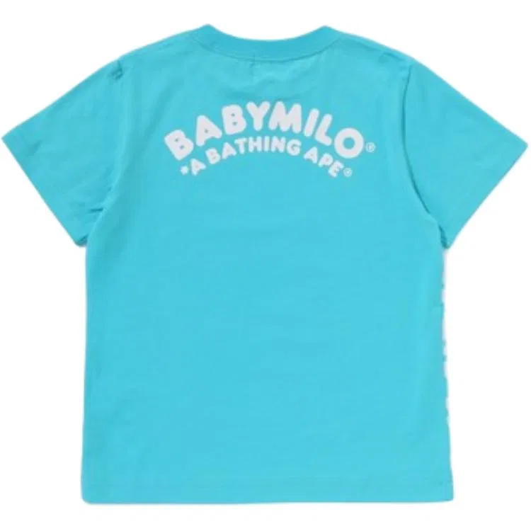 Детская футболка с круглым вырезом A BATHING APE, Light Blue — фото 2