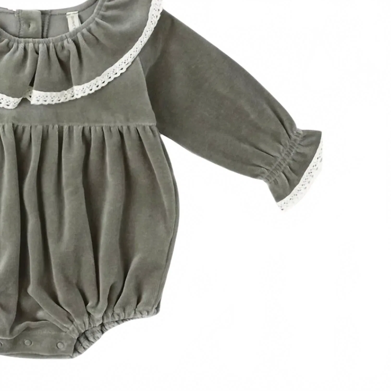 Детский боди-комбинезон для девочек с длинным рукавом Wendy Romper Rylee + Cru, Forest — фото 2
