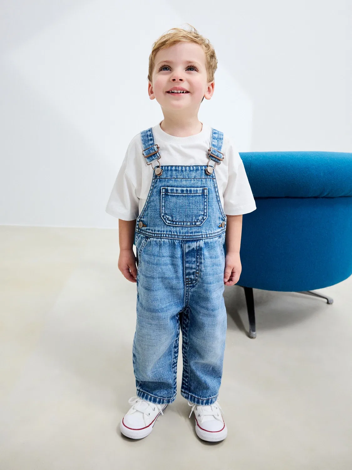 Комбинезон Mid Blue Dungarees Next, голубой