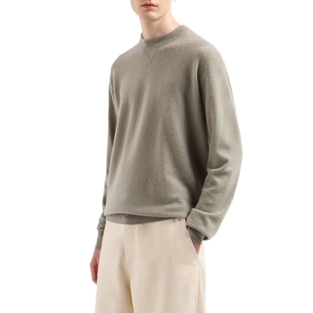 Мужской кашемировый свитер EMPORIO ARMANI, Gray — фото 4