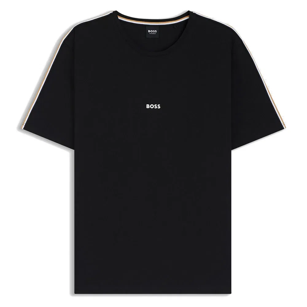 Мужская пижамная футболка с коротким рукавом BOSS Unique, Black