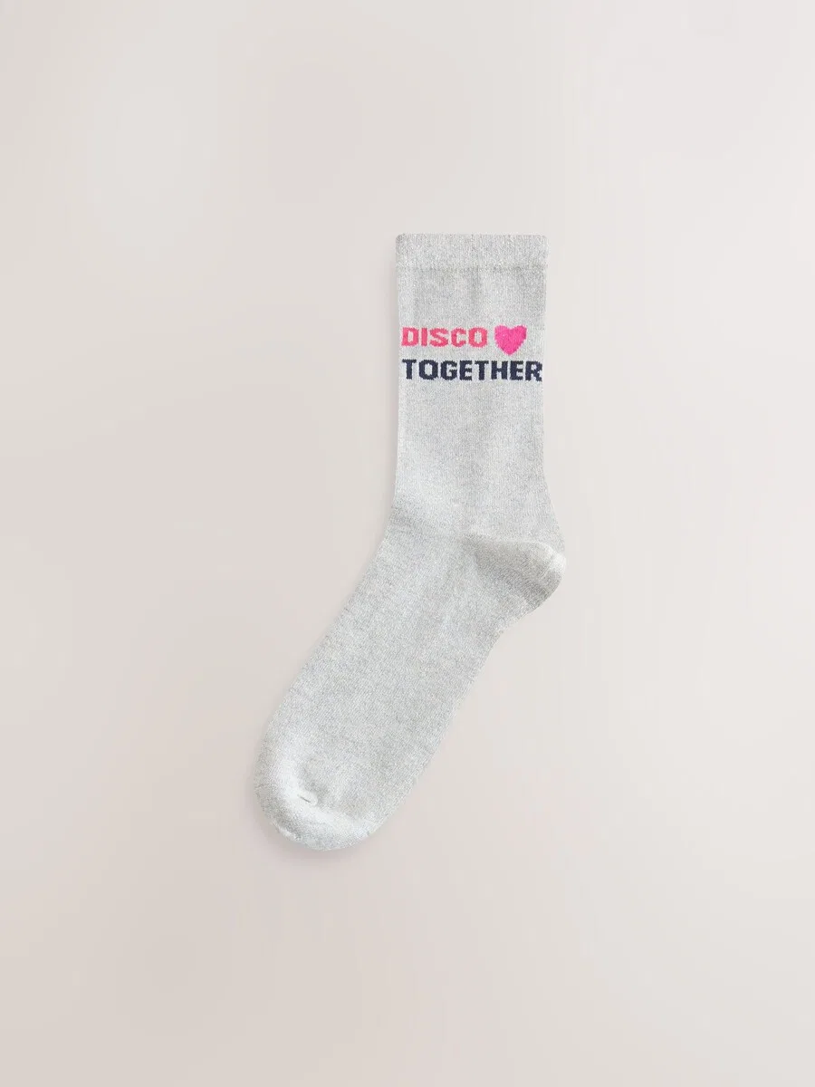 Носки Next 'Disco Together' в темно-синем и светло-сером цветах — фото 2