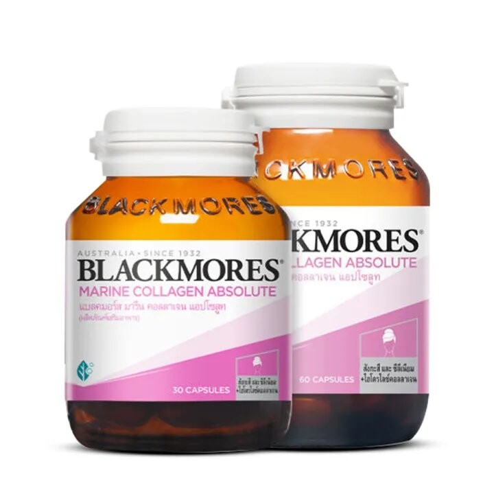 

Коллаген Blackmores Marine Absolute, 60 и 30 капсул, 2 предмета