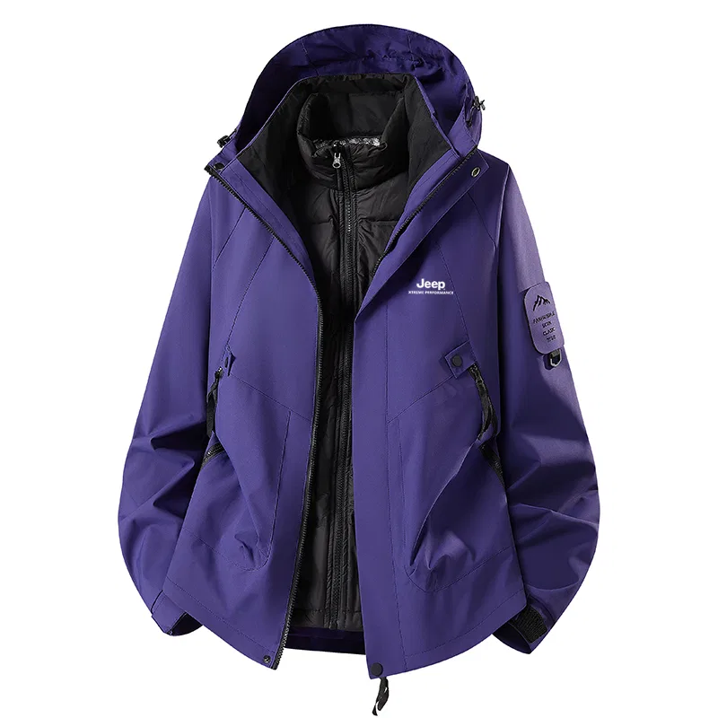 Детский худи с капюшоном и отстегивающейся подкладкой Jeep, Dark Purple