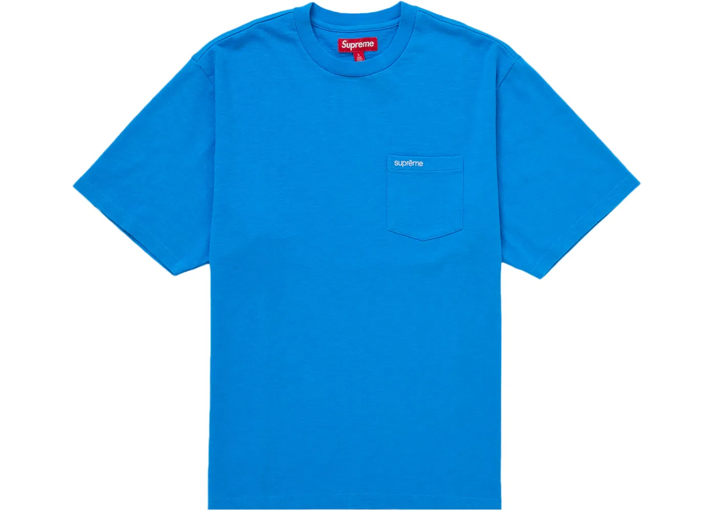 Мужская футболка с карманом Supreme S/S Pocket Tee, синий