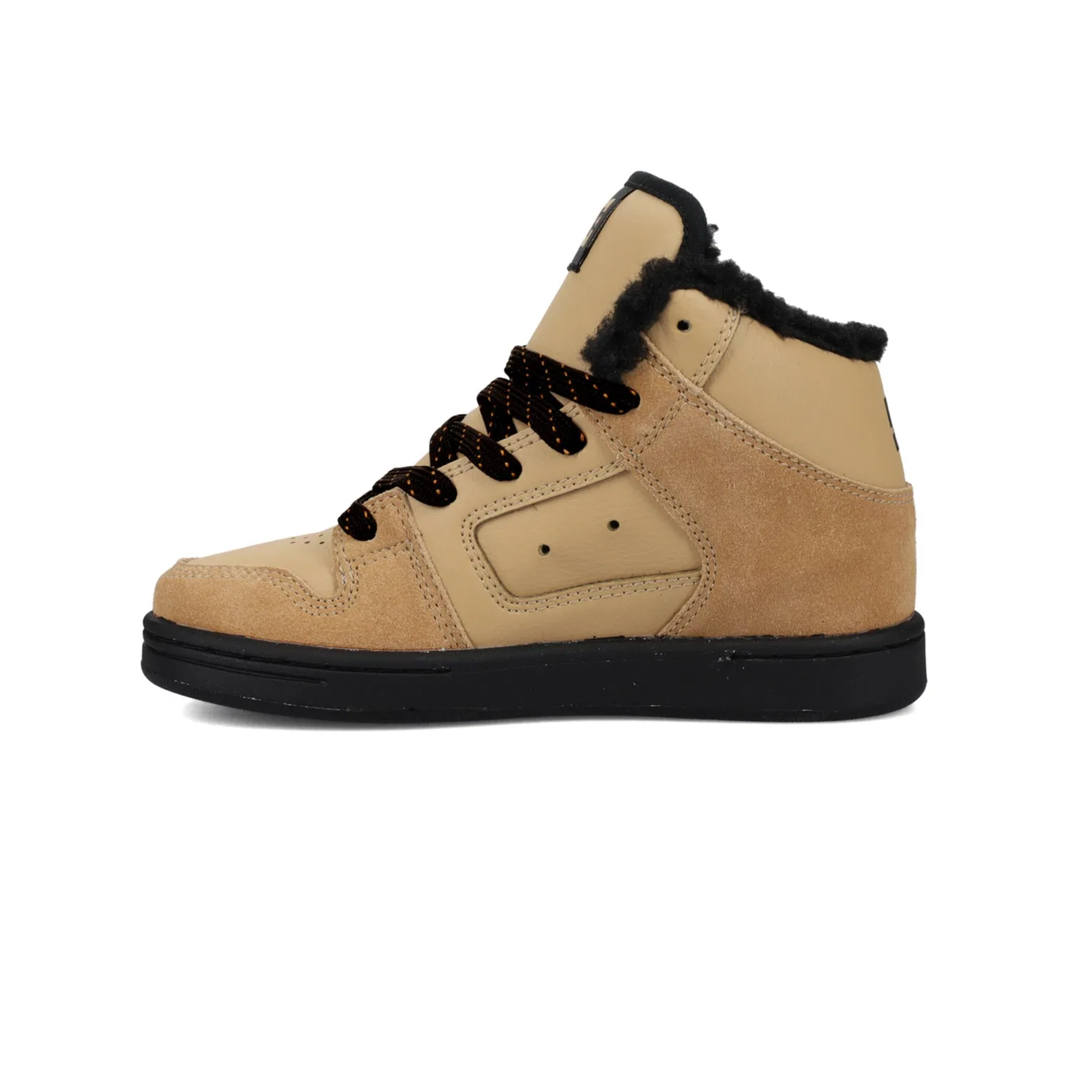 Детские высокие кроссовки с утеплением Manteca 4 Hi Wr DC Shoes, Tan/Black — фото 3