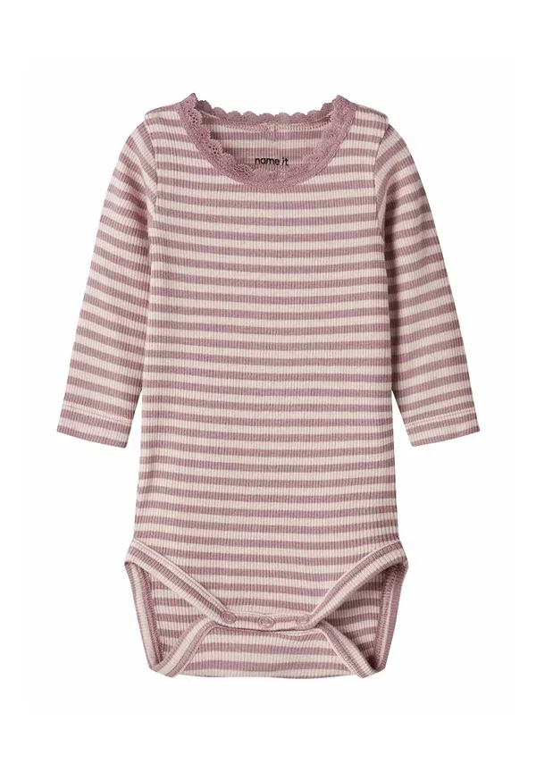 Комбинезон полосатый Romper long sleeved Name It, lotus