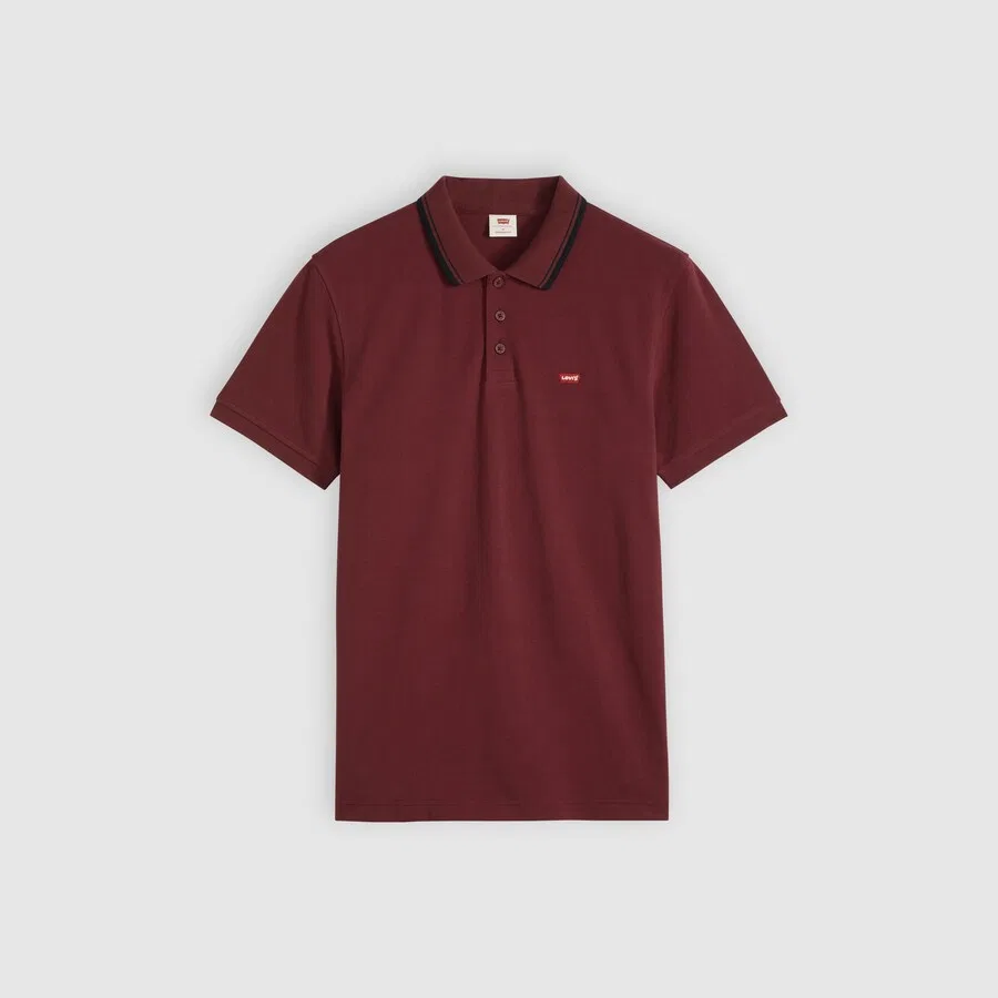 Футболка LEVI'S Original Polo темно-красного цвета — фото 3