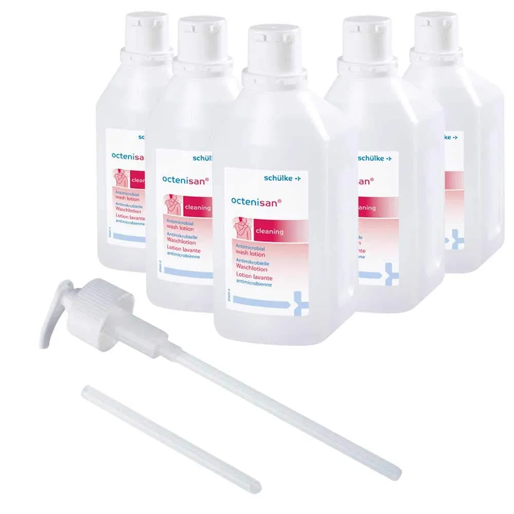 Жидкое мыло Octenisan Washing Lotion, набор 5x1л, с алоэ, schülke
