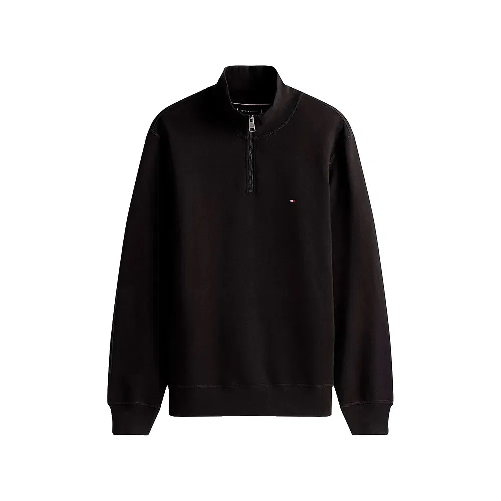 Свитшот Essential half zip Tommy Hilfiger, черный — фото 3