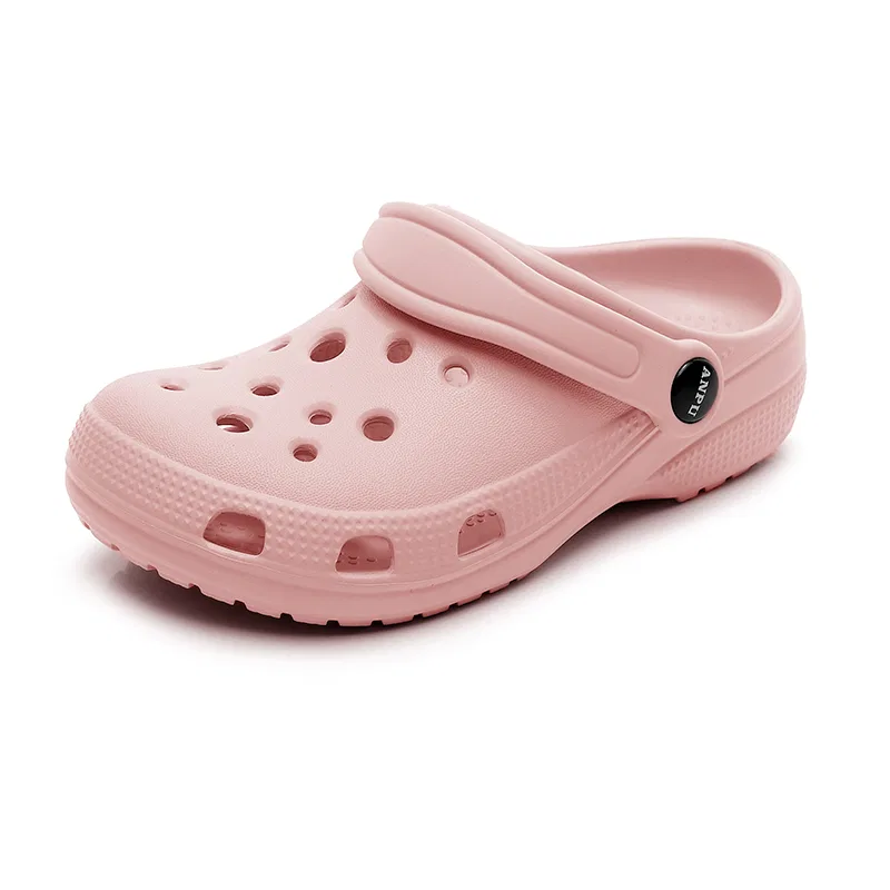 Детские домашние тапочки-кроксы с закрытым носом EVA XGGC, Pink