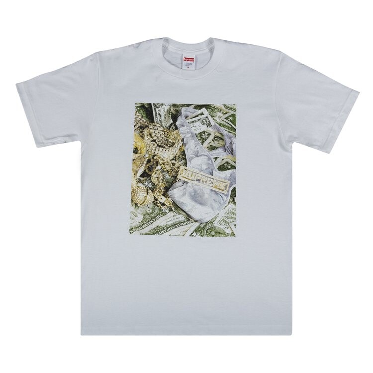 

Футболка Supreme Bling Tee 'White', белый