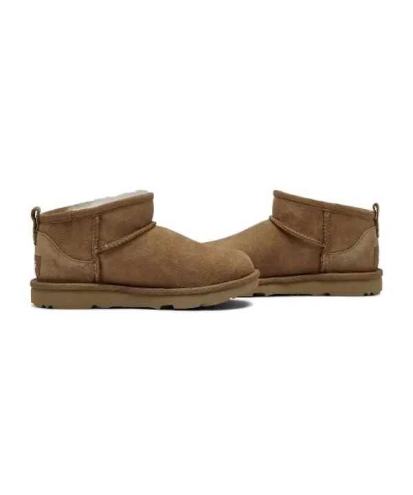 Ботинки мини из замши и кожи, Classic Ultra Mini, Ugg Kids, каштановый — фото 3