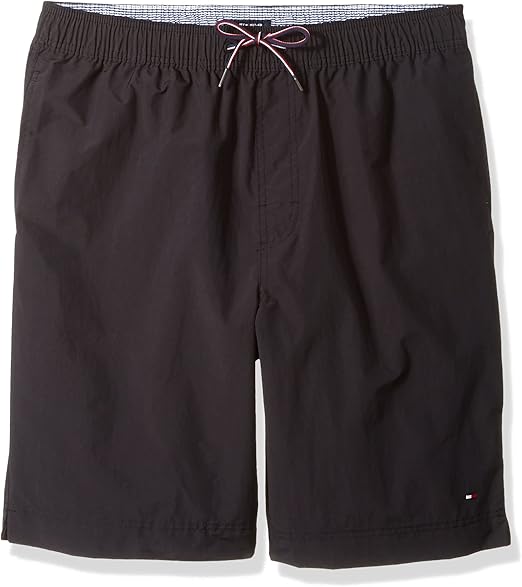 Плавательные шорты Tommy Hilfiger Men's Big & Tall The Tommy, черный