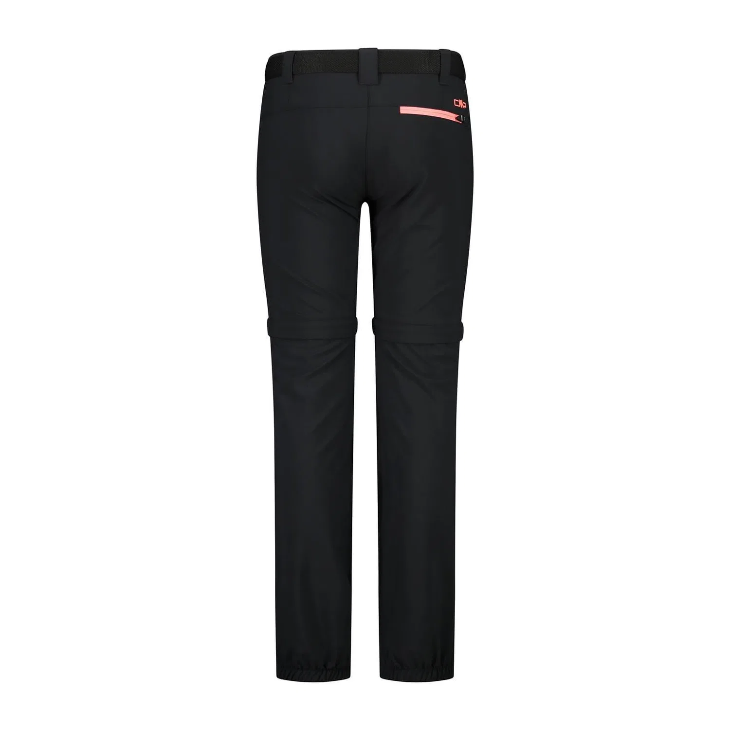 Детские штаны-трансформеры CMP Madchen Hose Stretch Zip Off, Schwarz Rosa Grau — фото 2