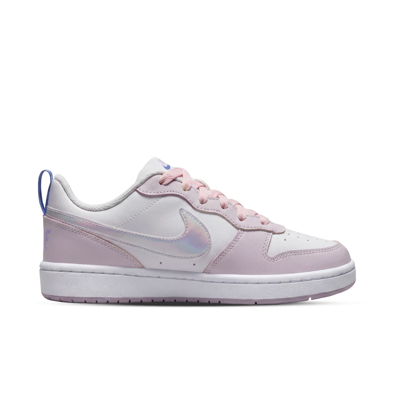 Детские кеды для скейтбординга с принтом COURT BOROUGH RECRAFT Nike, White Pink — фото 4