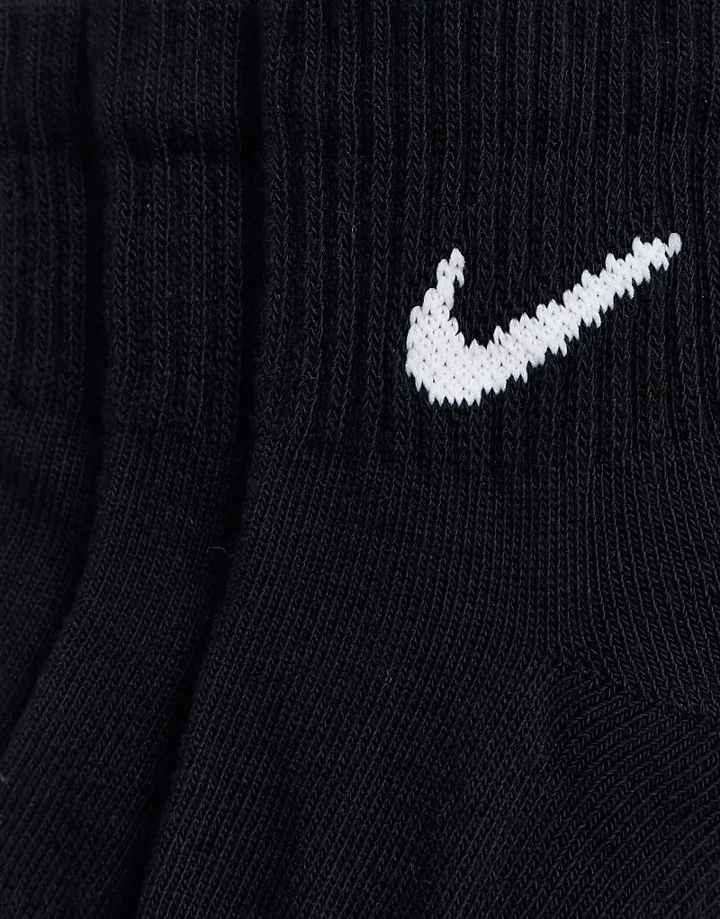 Носки низкие Everyday Cushioned 3 шт Nike Training, черный — фото 3