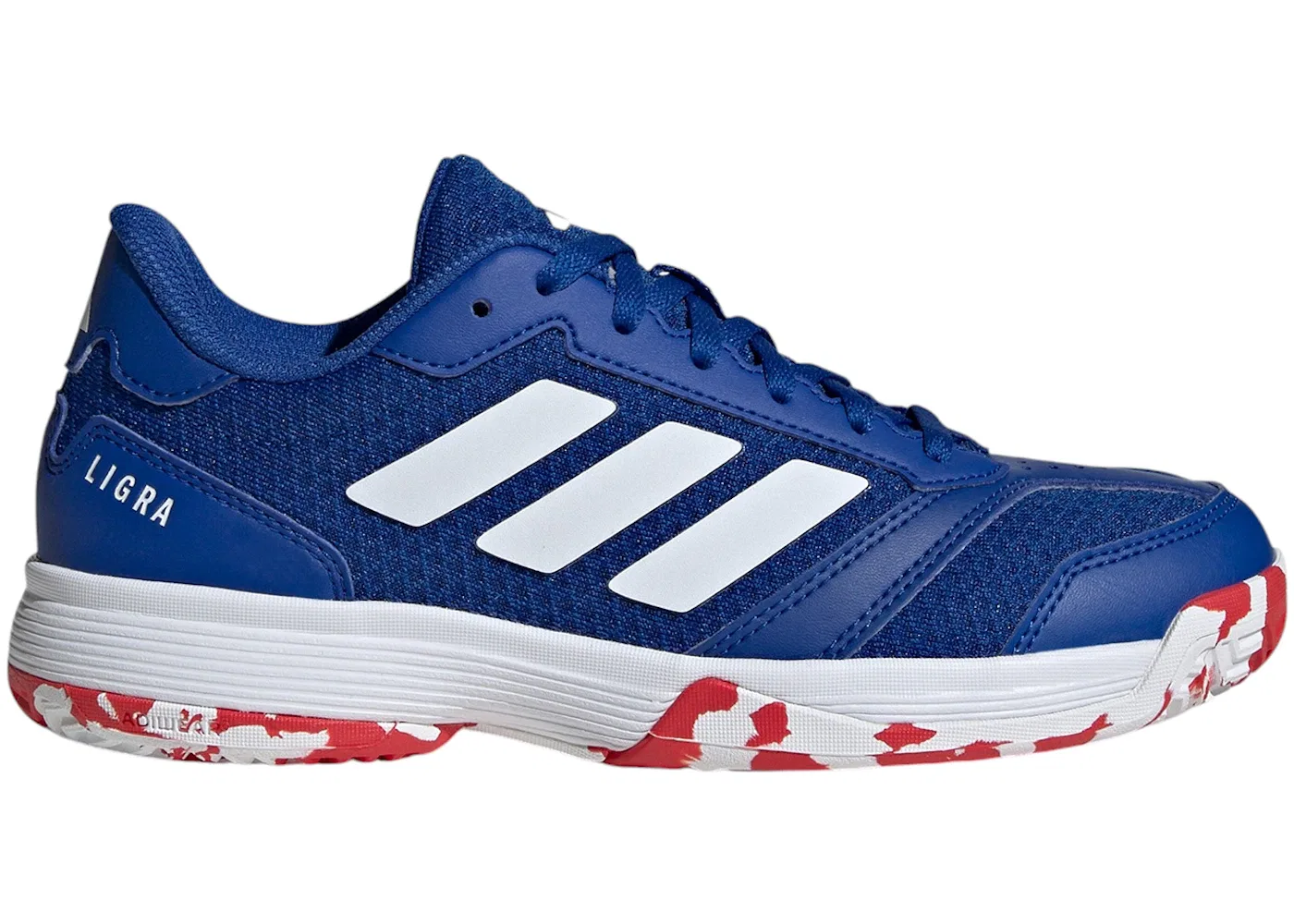 Детские кроссовки для зала Ligra 8 Indoor Adidas, Royal Blue Cloud White Pure Ruby