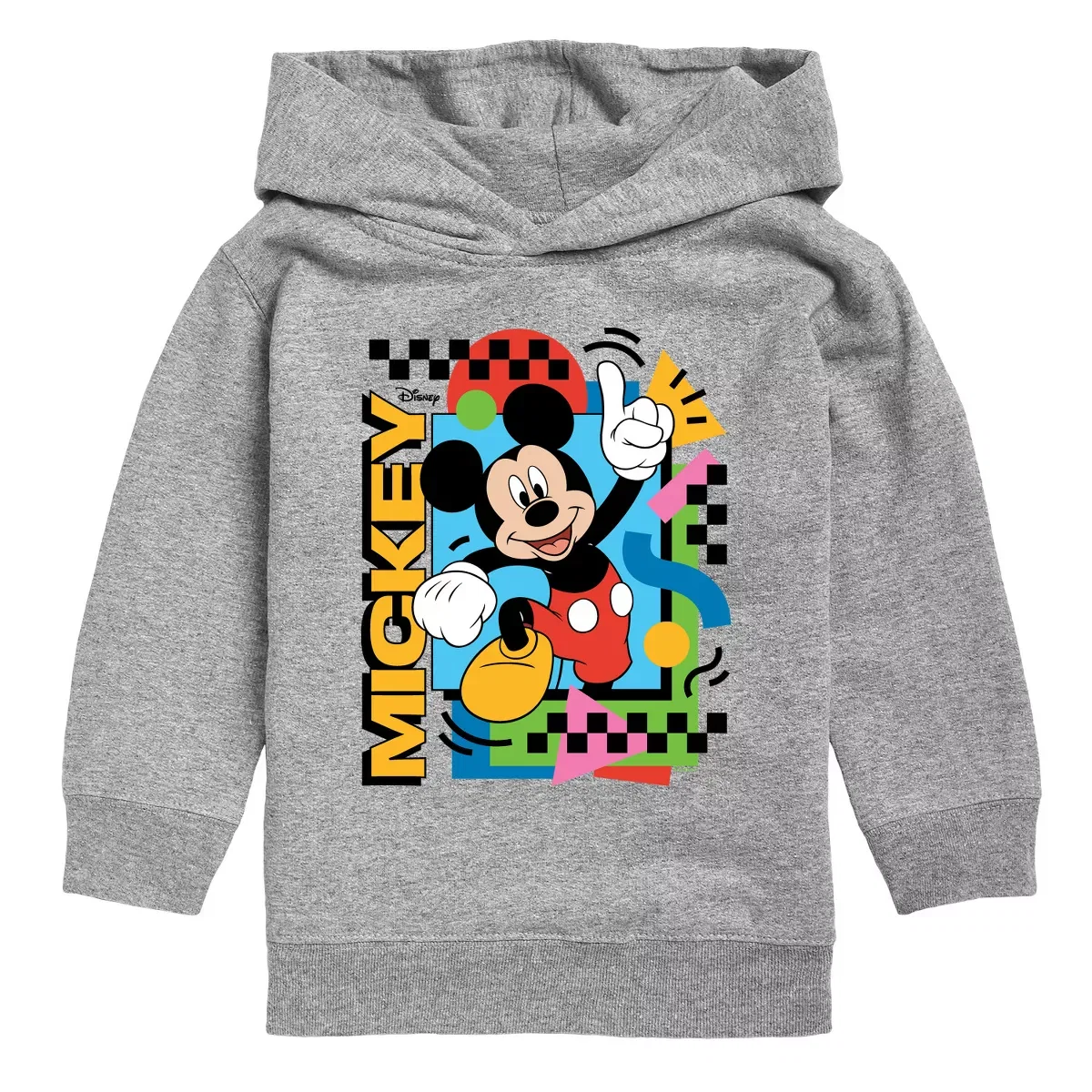 Детское худи на молнии с принтом Mickey 90's Nostalgia Disney, Athletic Heather