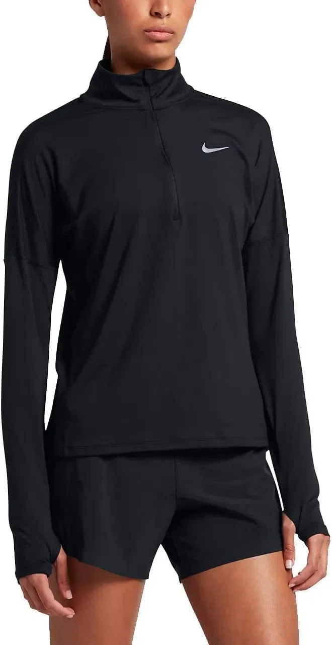 Женская беговая топ-полузастежка Nike Element, Black