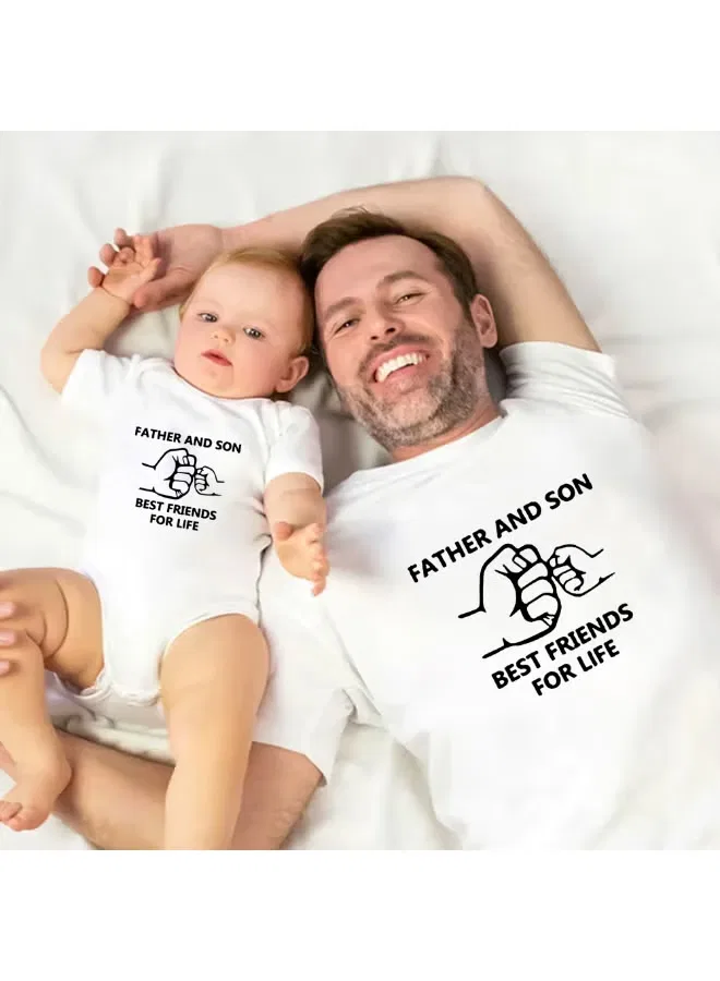 Комплект футболок с принтом Best Friend for Life Matching Family Outfits, белый — фото 3
