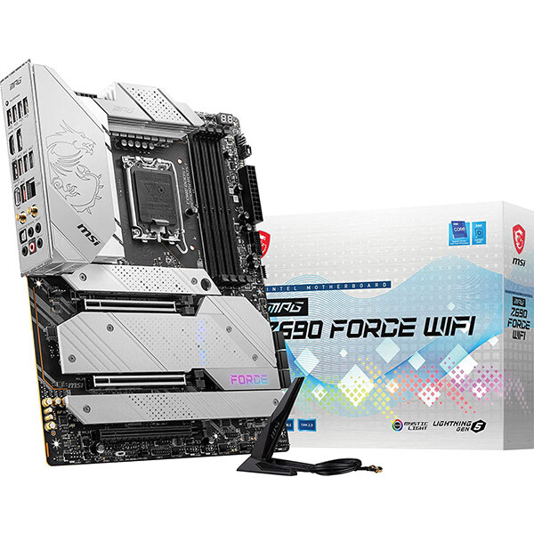 

Материнская плата MSI MPG Z690 FORCE WIFI, DDR5, Wi-Fi, белый, черный