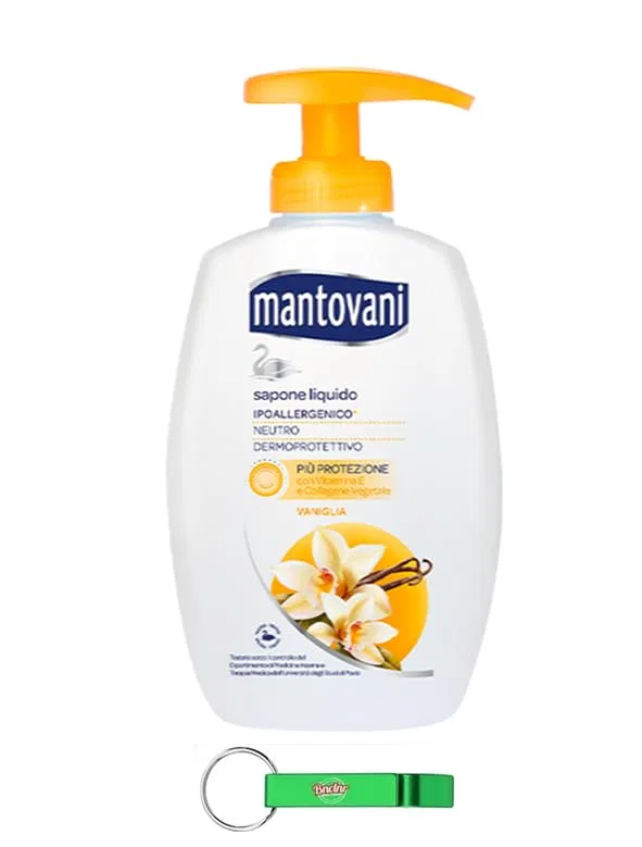 Жидкое мыло Mantovani с ванилью, 12 x 300 мл Beni Culinari