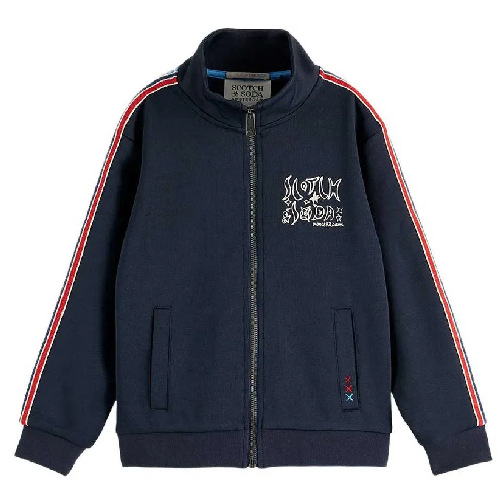 Свитшот на молнии Scotch & Soda, синий