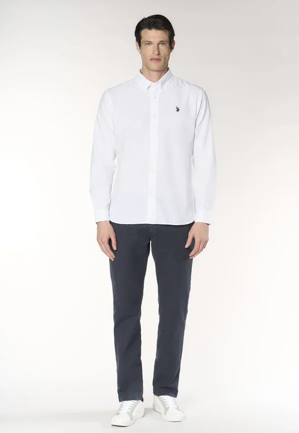 Рубашка из хлопка oxford pin point U.S. Polo Assn., белый — фото 2