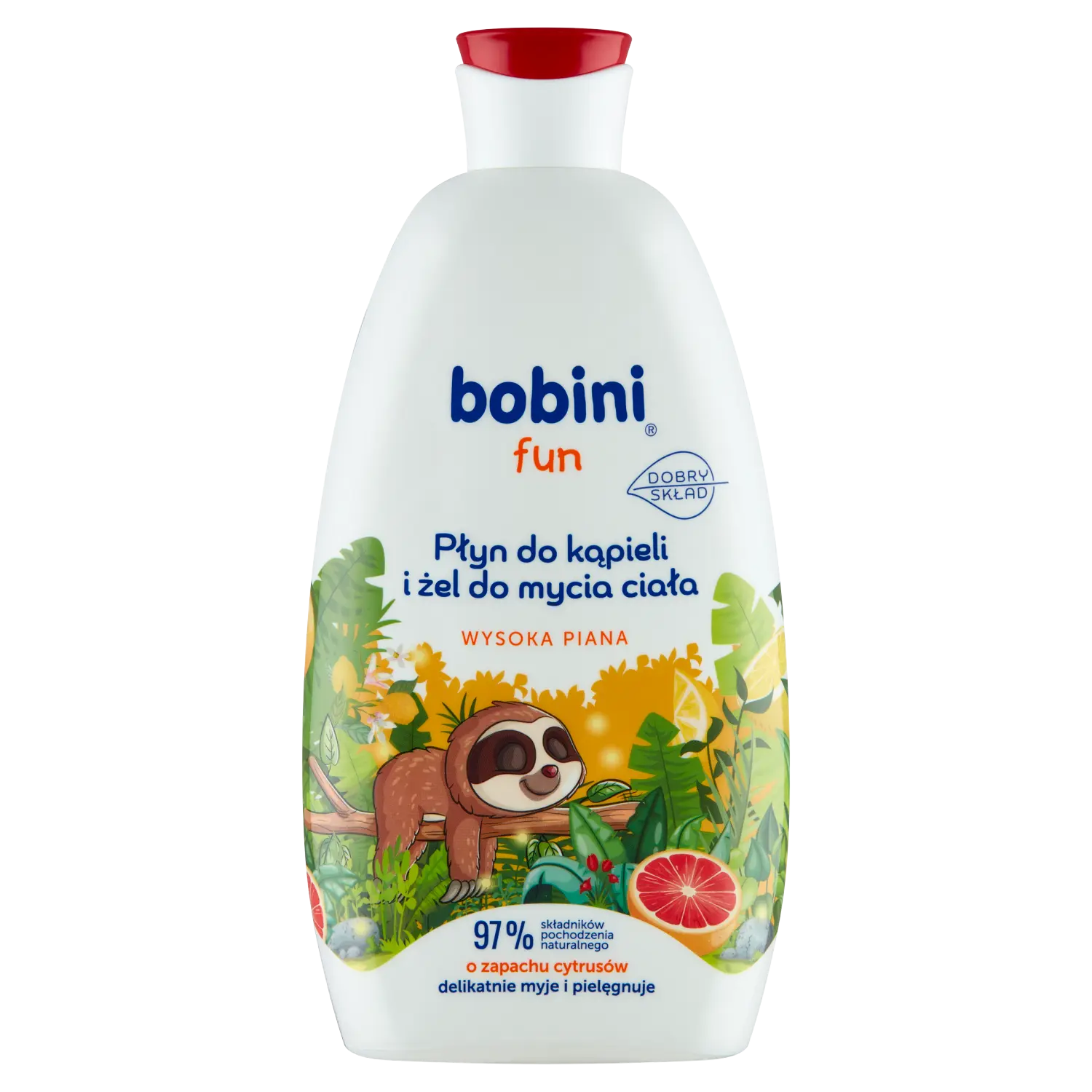 

Bobini Fun пена для ванн и гель для душа для детей лимон, 500 мл