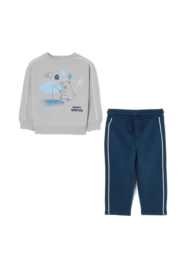 Костюм с принтом Tracksuit Ovs, серый, синий