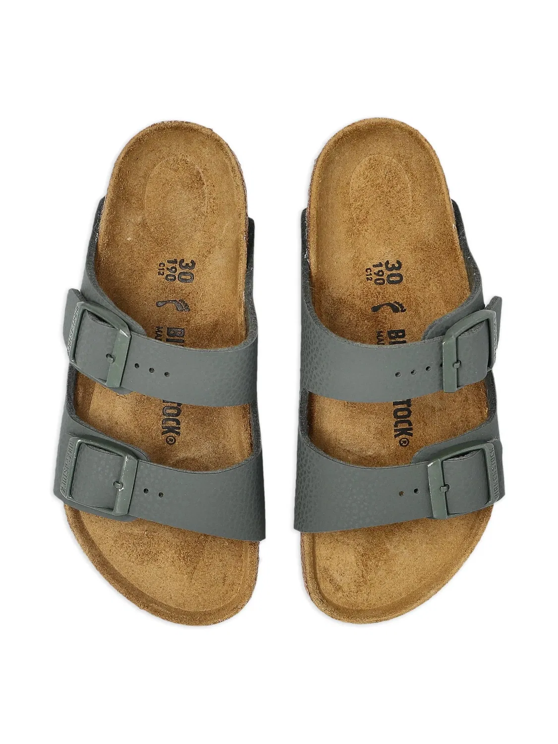 Детские сандалии с верхом из Бирко-Флор Birkenstock, зеленый — фото 3