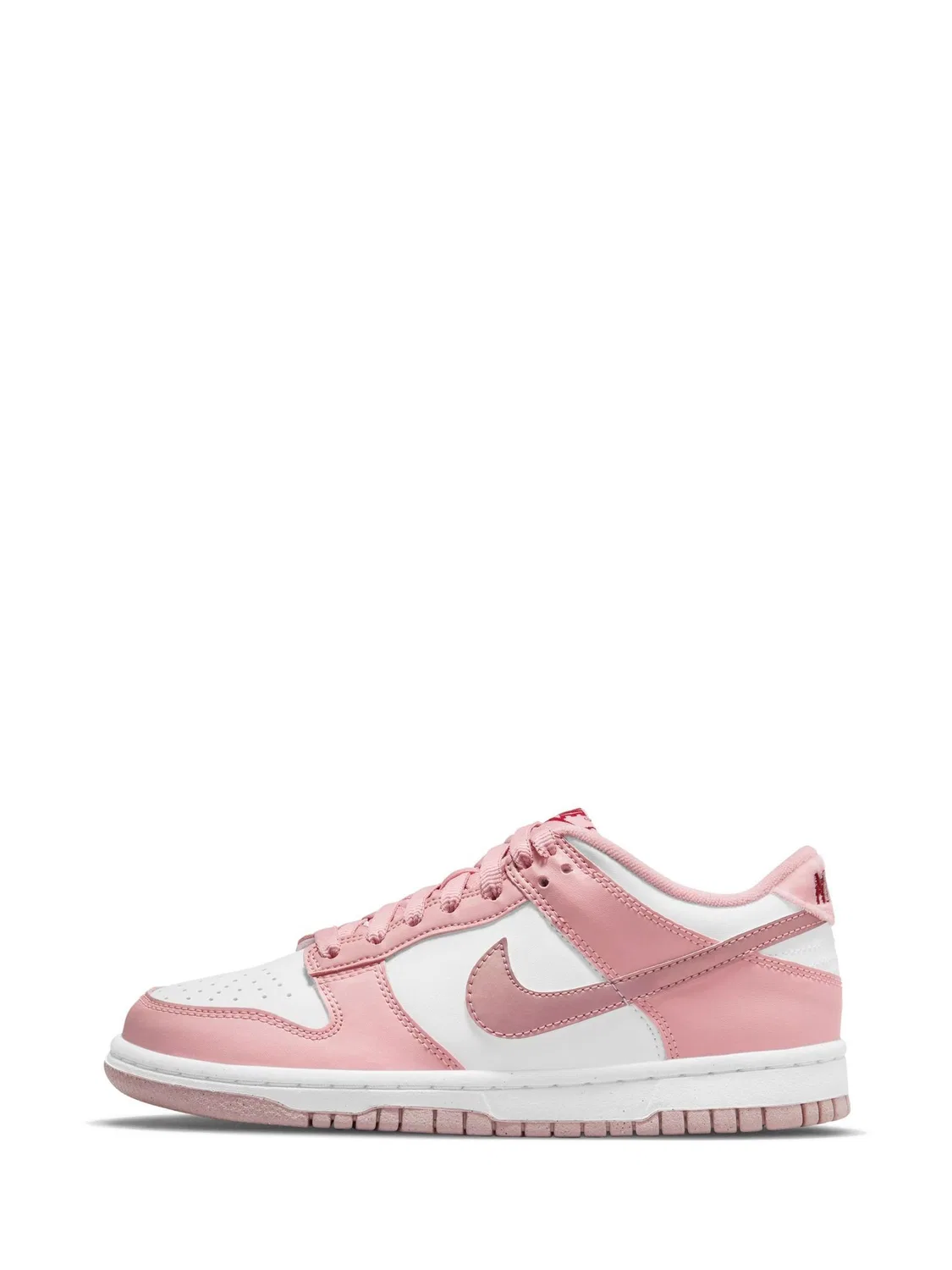 Кроссовки Nike Dunk Low, бело-розовые — фото 4