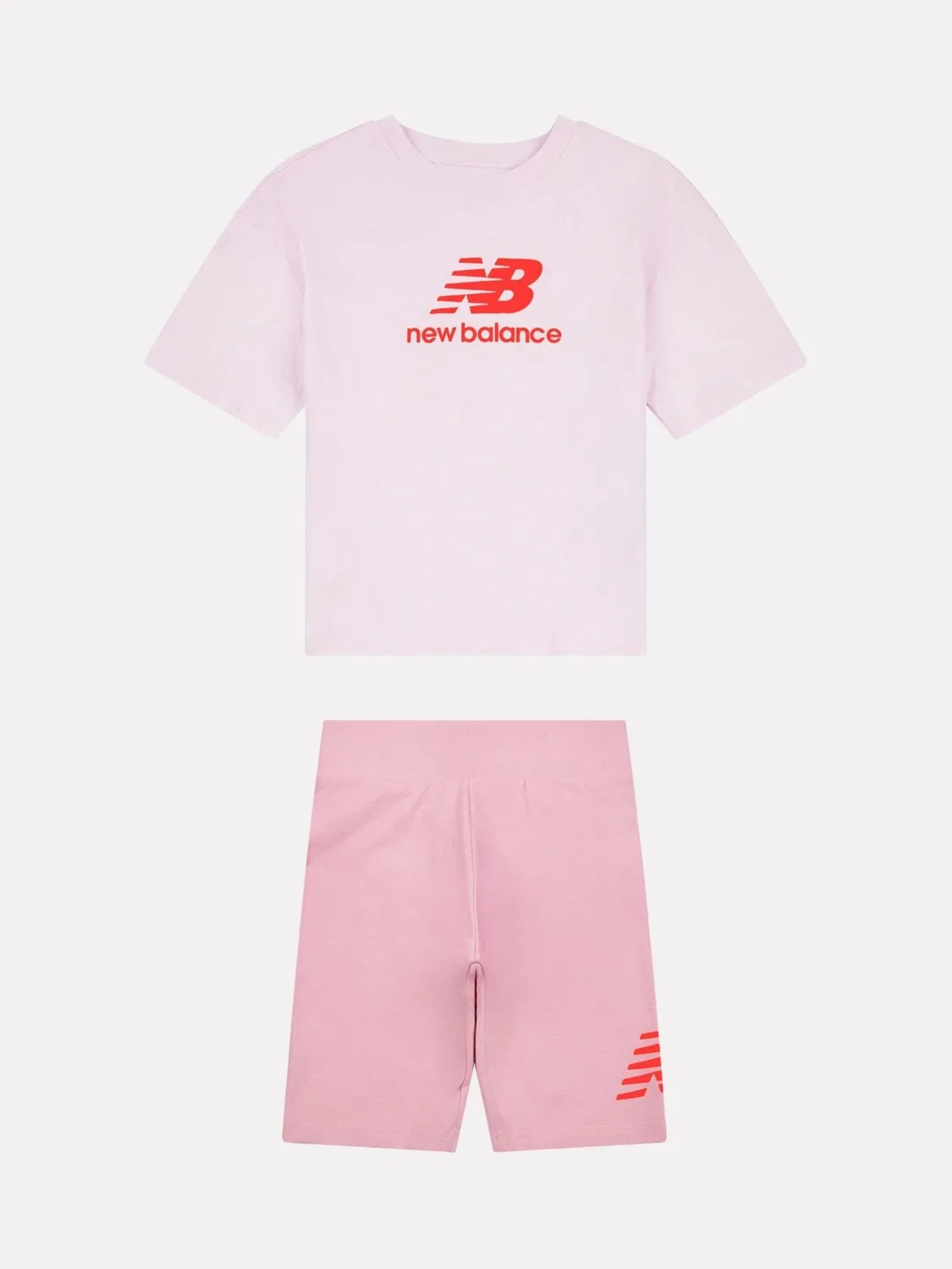 Комплект из футболки и шорт New Balance, Baby Pink
