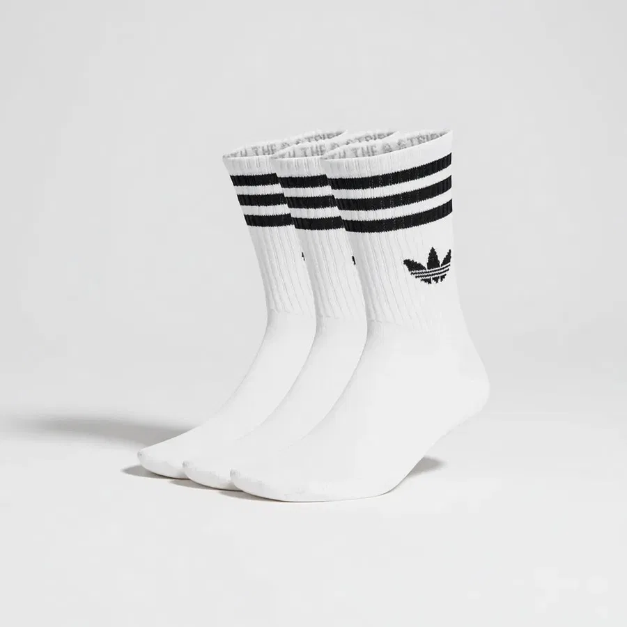 Комплект носков с принтом 3s Crew S 3p adidas, Белый — фото 4