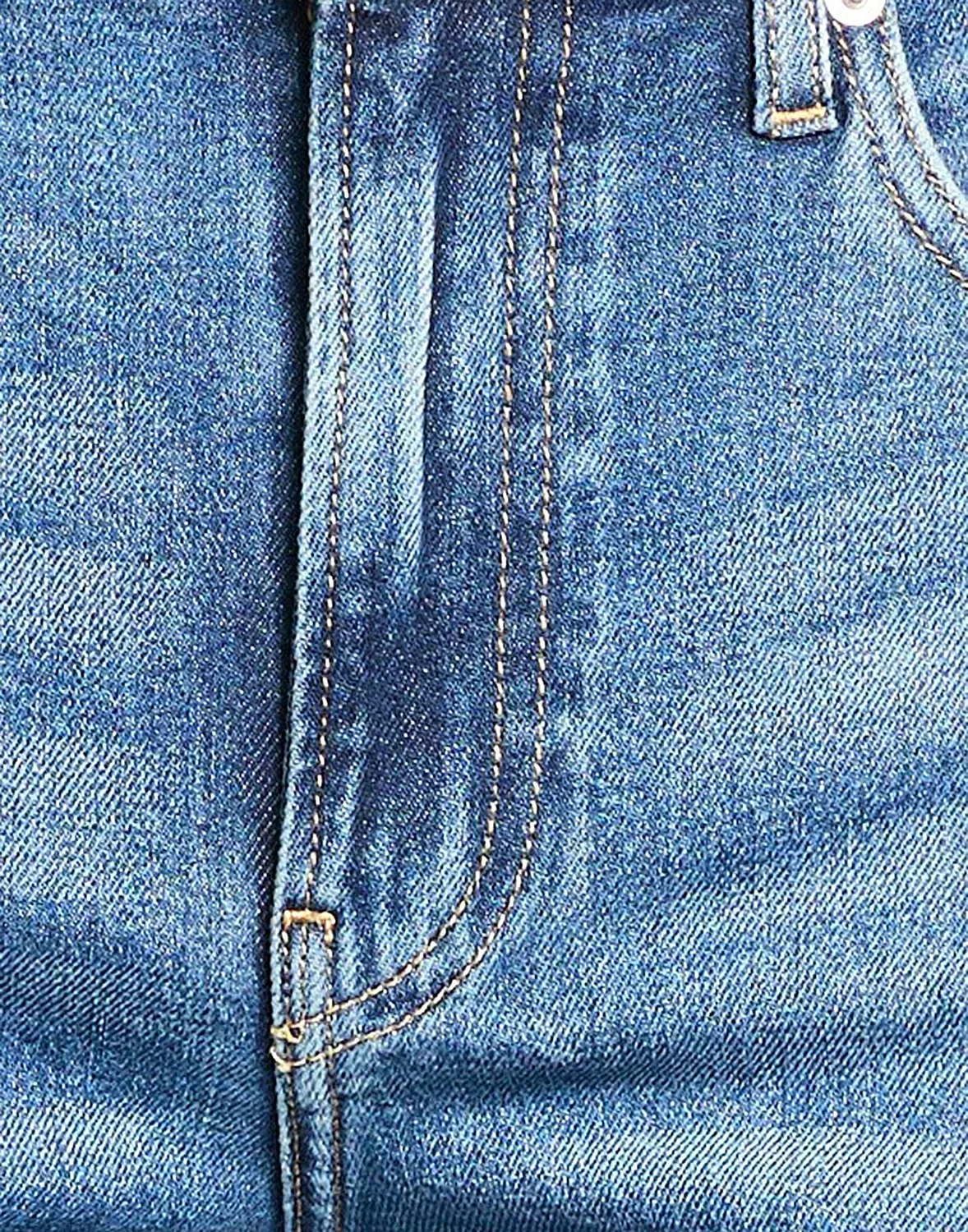 Мужские зауженные джинсы с брендовым логотипом Calvin Klein, синий — фото 4
