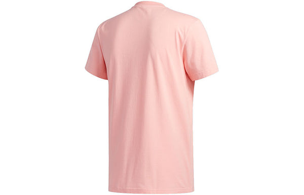 Футболка strong tee basketball sports short sleeve pink Adidas, розовый — фото 2