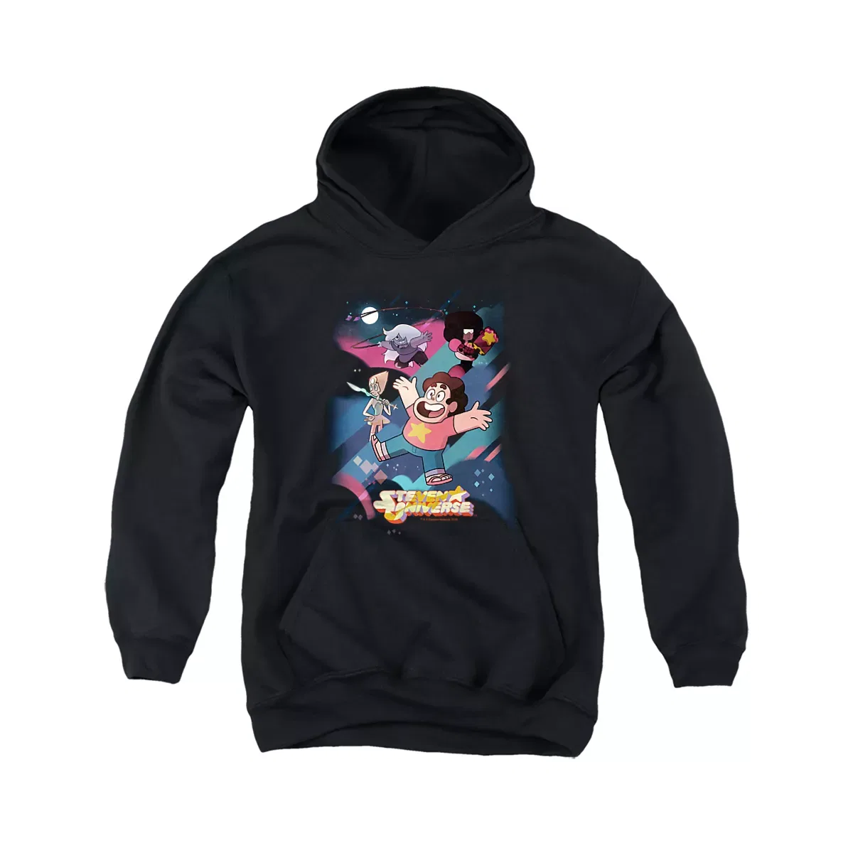 Детский худи с принтом Steven Universe Group Shot Steven Universe, Black