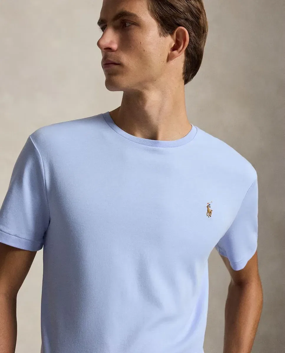Мужская футболка с коротким рукавом Polo Ralph Lauren, Pale Blue — фото 3