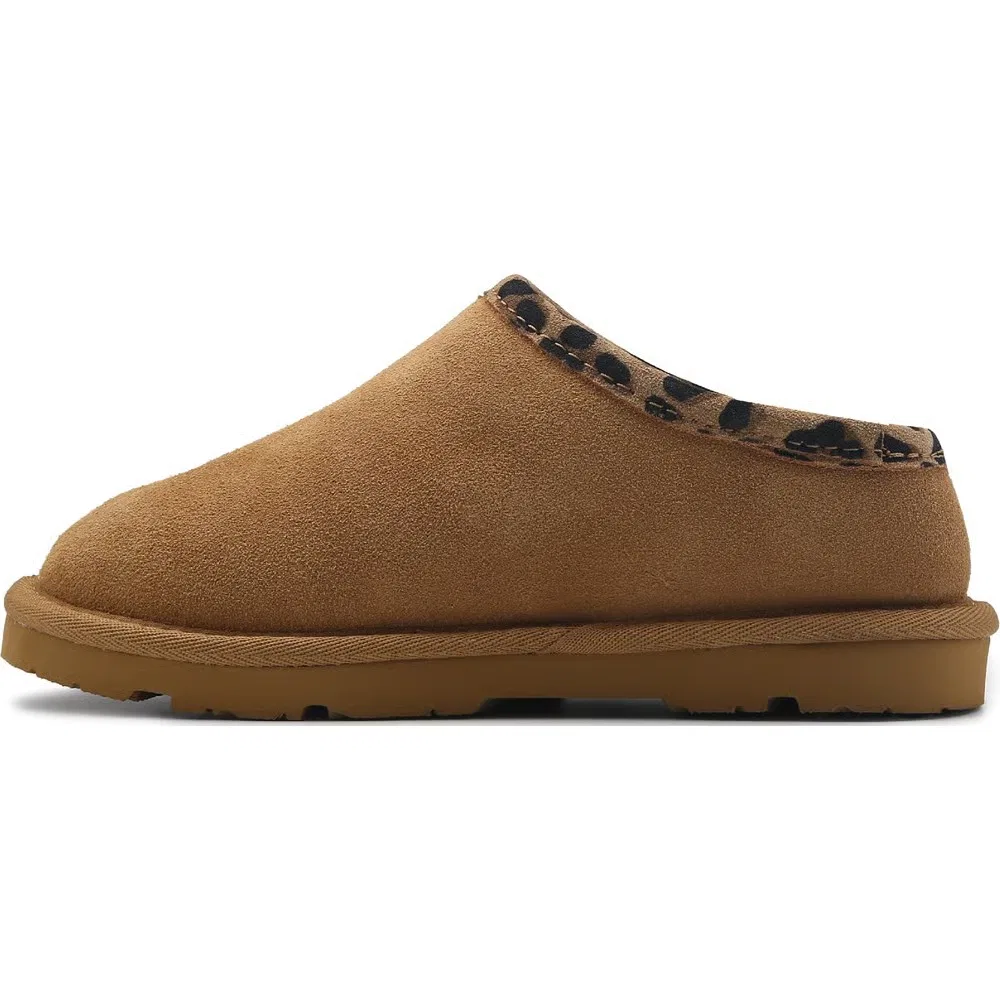 Детские тапочки Tabitha Bearpaw, Iced Coffee/Leopard — фото 3