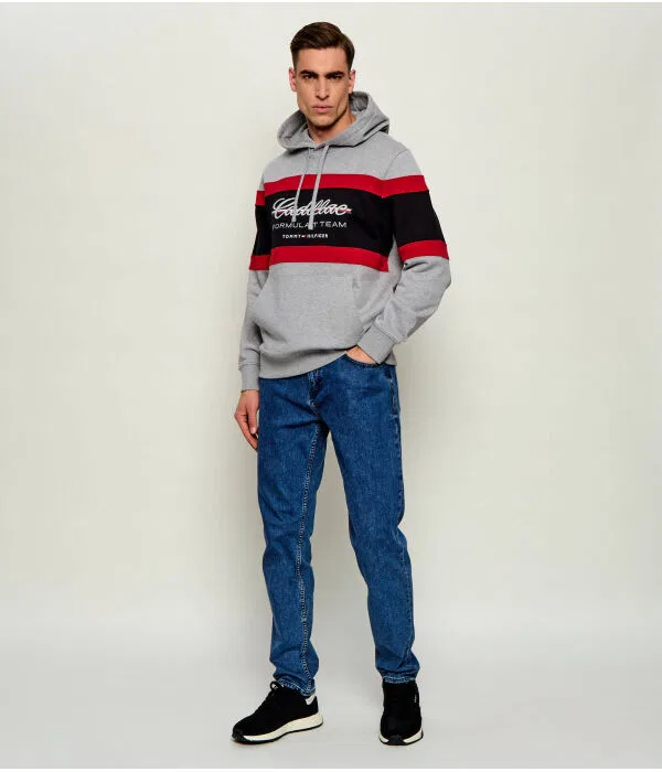 Мужское худи Tommy Hilfiger X Cadillac Formula 1, серый — фото 2