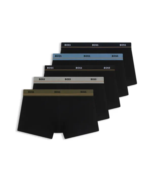 Трусы 5Pk Stretch Cotton Trunk, Boss, черный