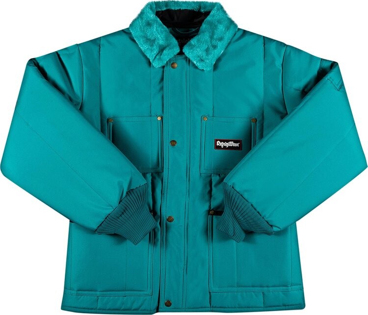 

Куртка Supreme x RefrigiWear Insulated Iron-Tuff Jacket 'Bright Teal', бирюзовый